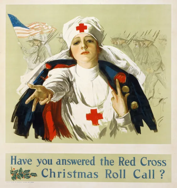 Have you answered the Red Cross Christmas roll call av Harrison Fisher