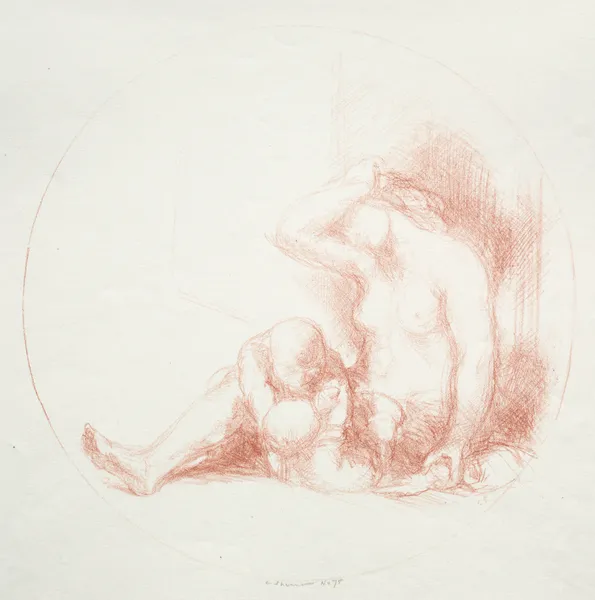 Playmates av Charles Haslewood Shannon