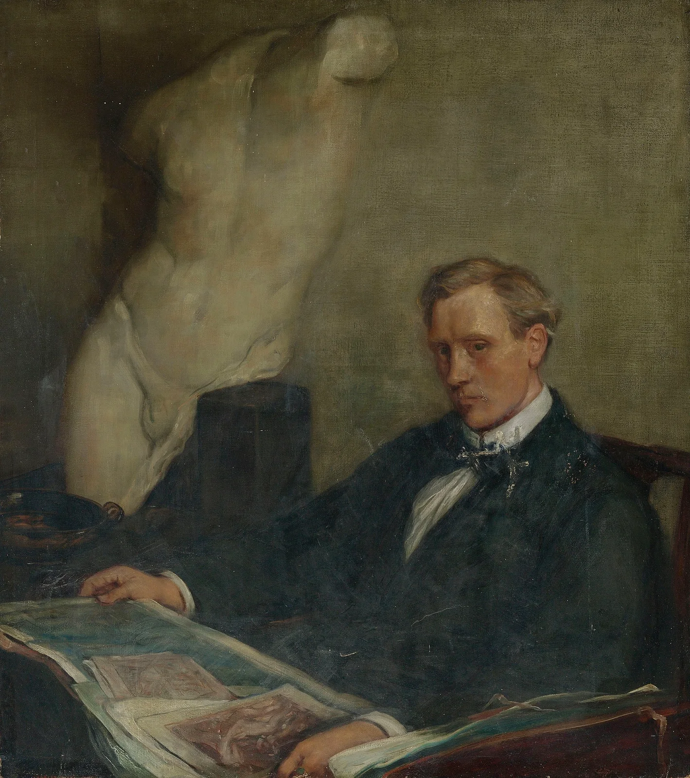 Self-portrait av Charles Haslewood Shannon
