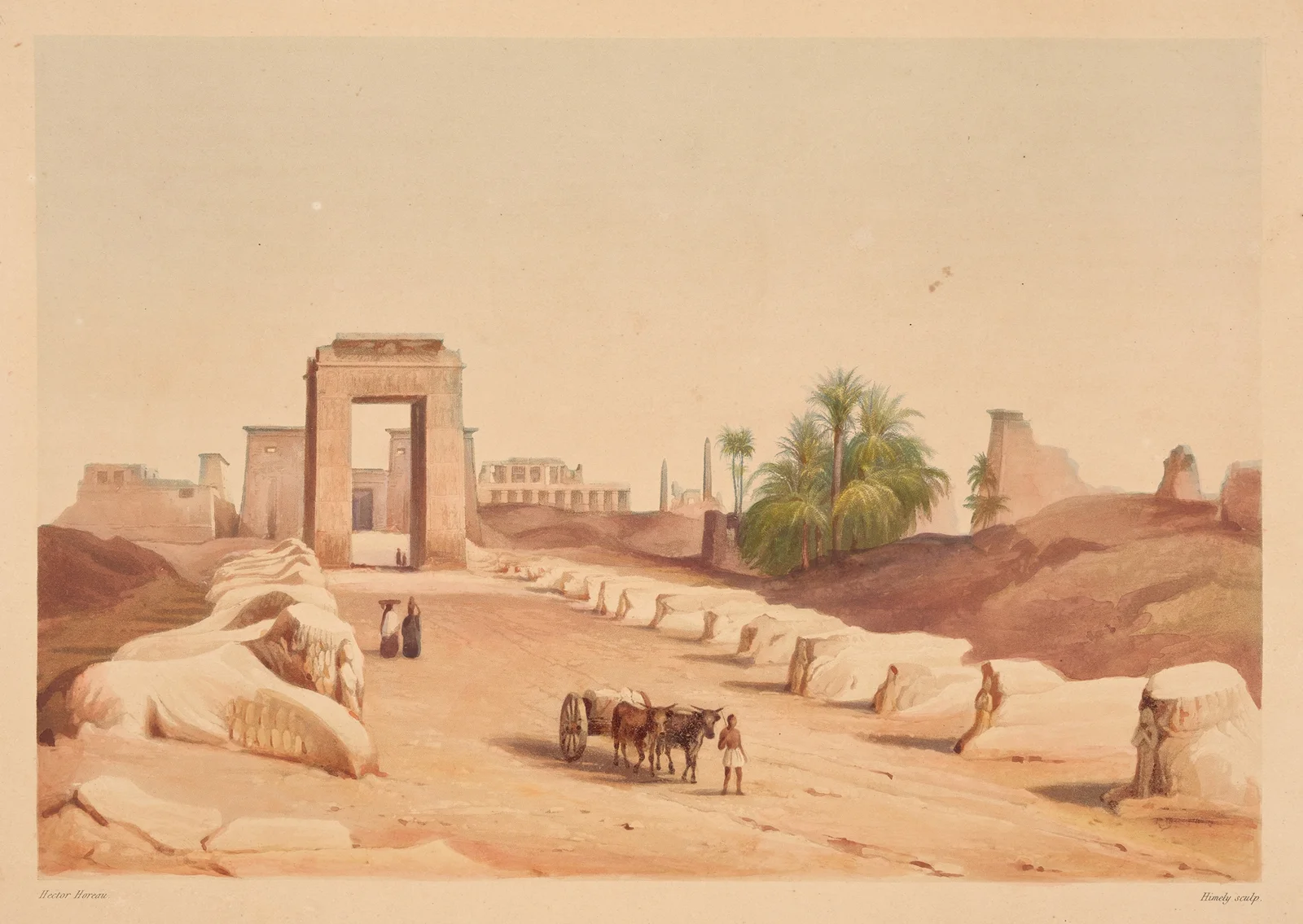 Avenue des Sphinx (Avenue of the Sphinxes) av Hector Horeau