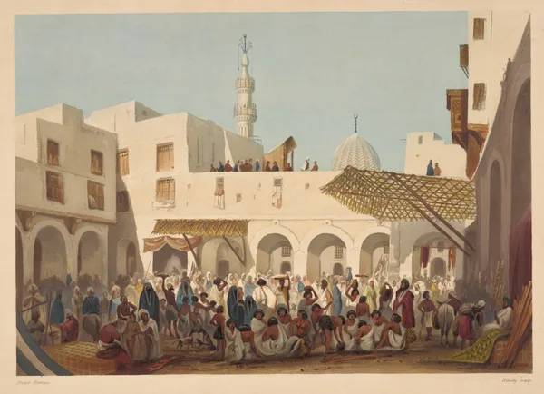 Marche d’esclaves (Slave market) av Hector Horeau