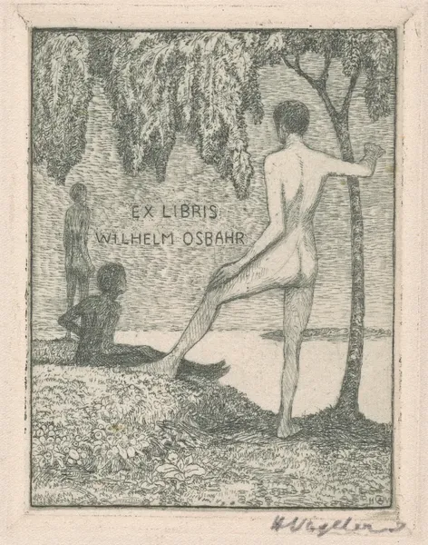 Ex Libris Wilhelm Osbahr av Heinrich Vogeler
