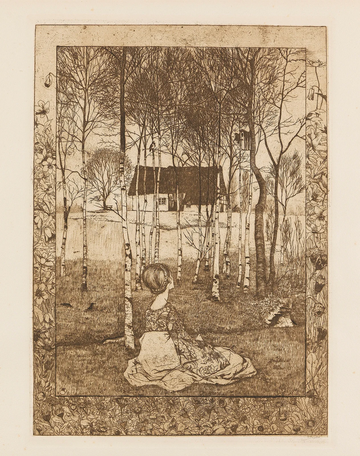 Frühling av Heinrich Vogeler