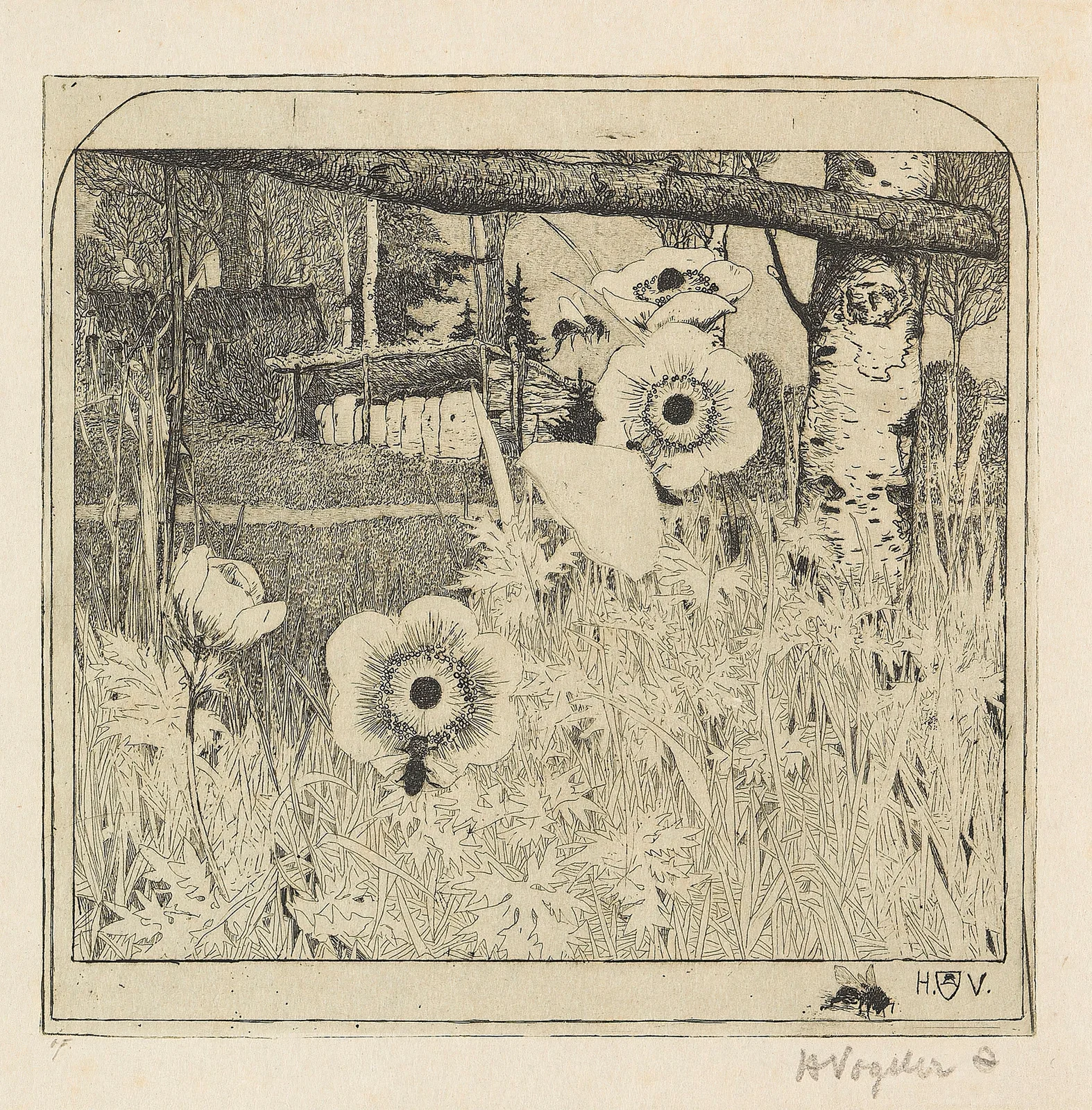 Frühlingsblumen av Heinrich Vogeler