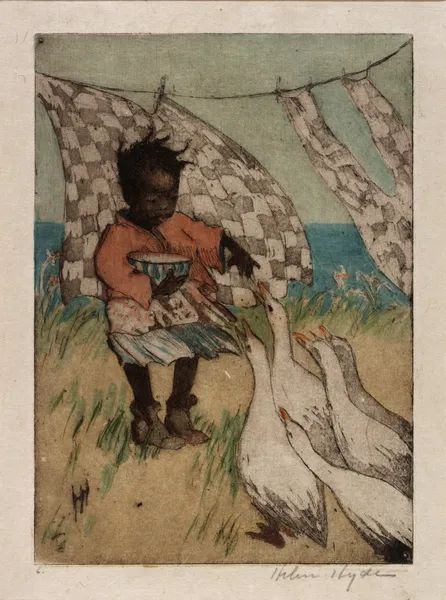 Feeding the Geese av Helen Hyde