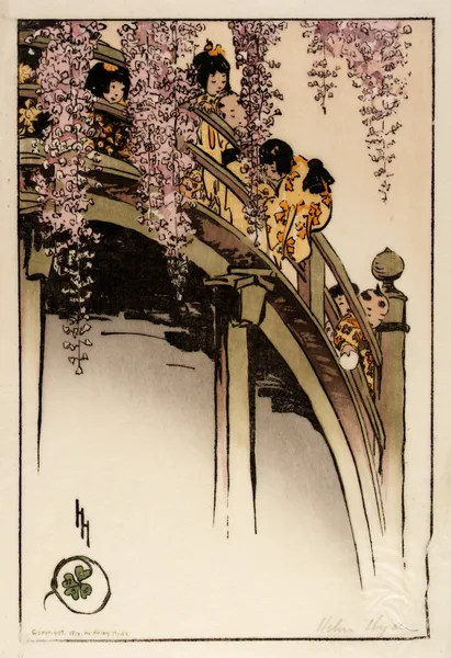 Moon Bridge at Kameido av Helen Hyde