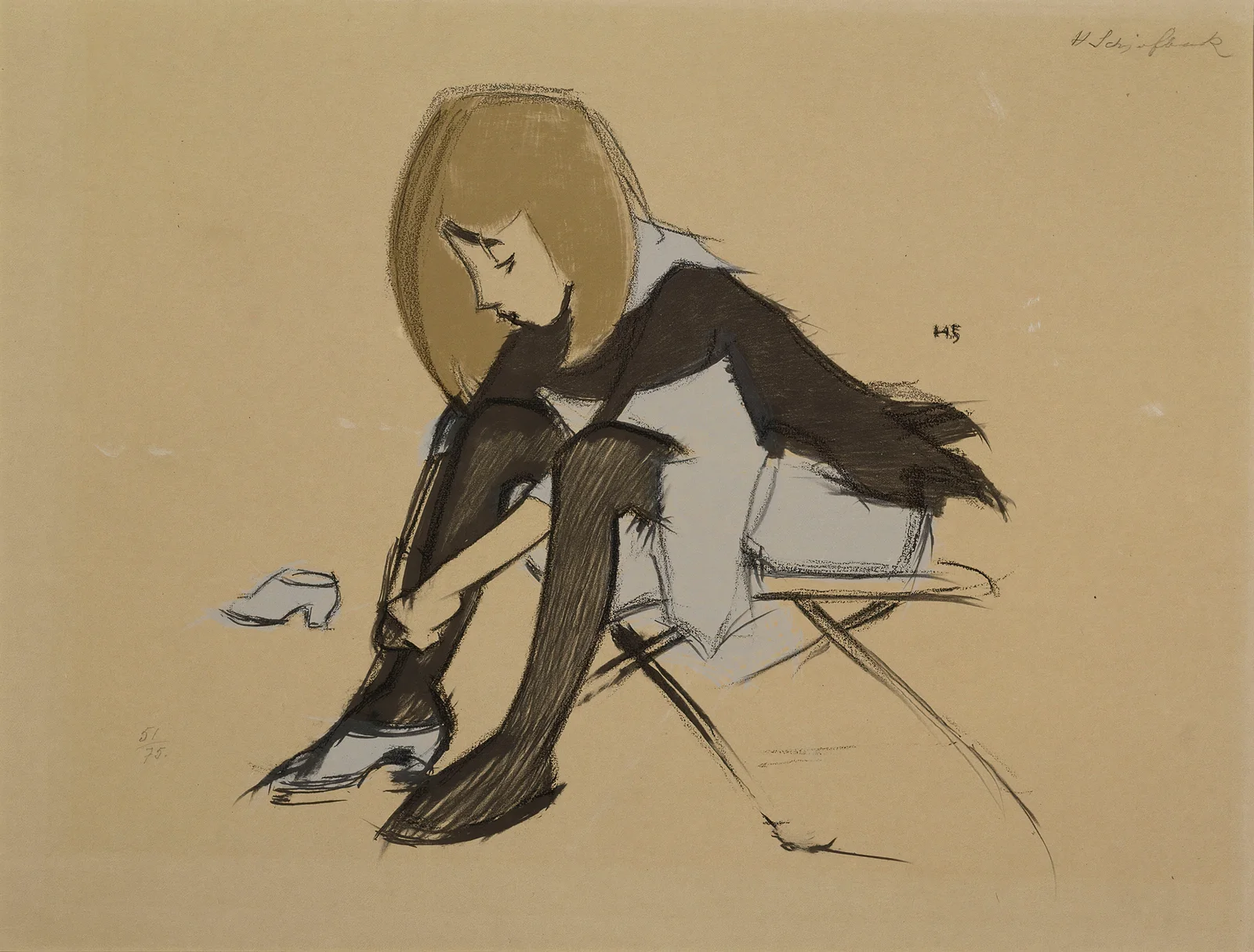 Silk Shoes av Helene Schjerfbeck