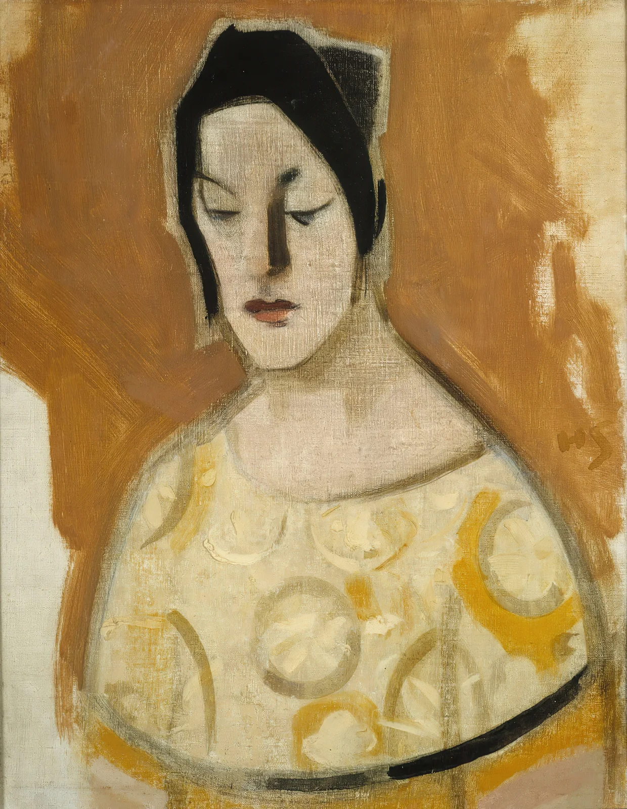The Fortune-Teller (Woman In Yellow Dress) av Helene Schjerfbeck