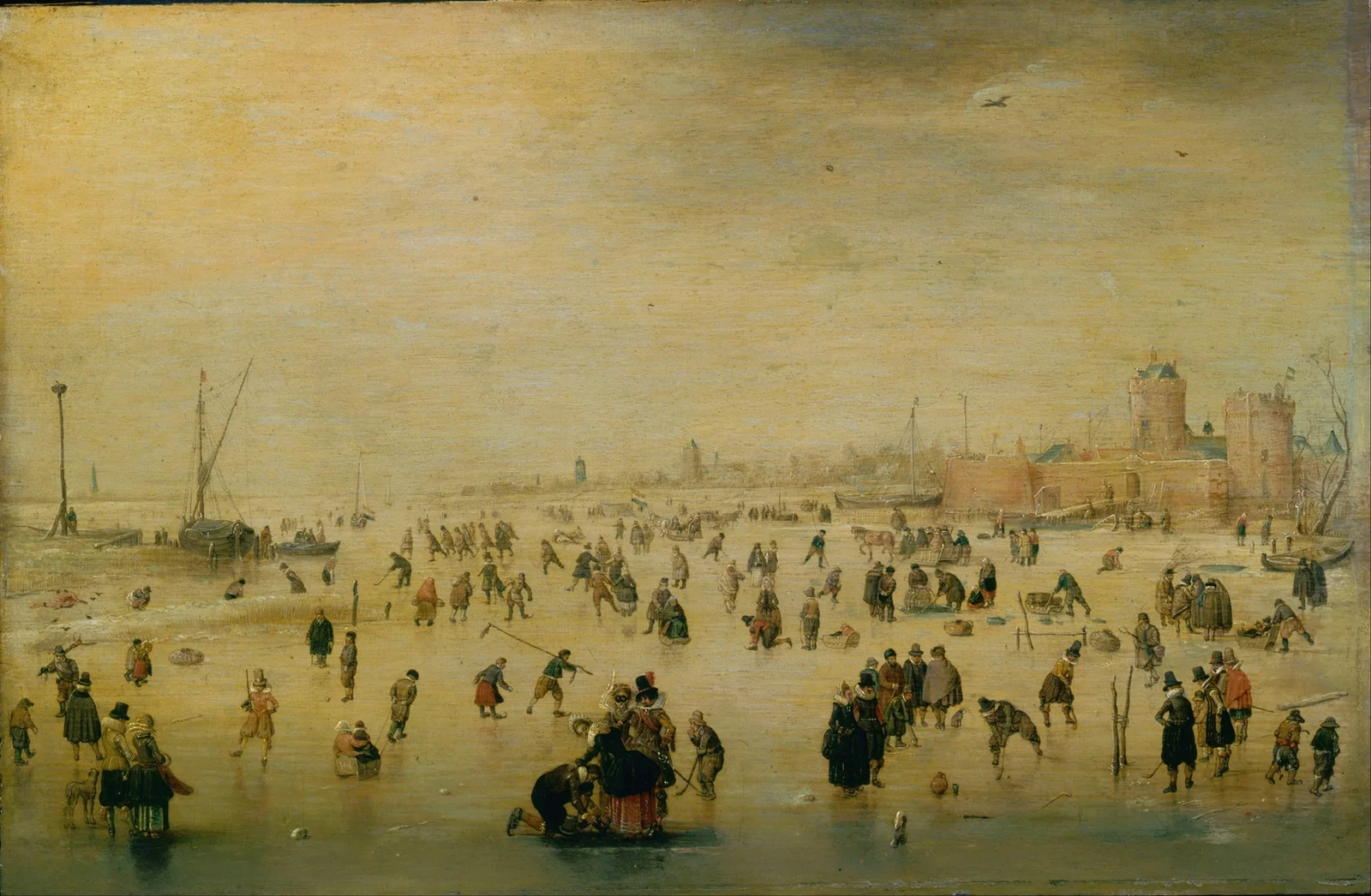 Skating Scene av Hendrick Avercamp