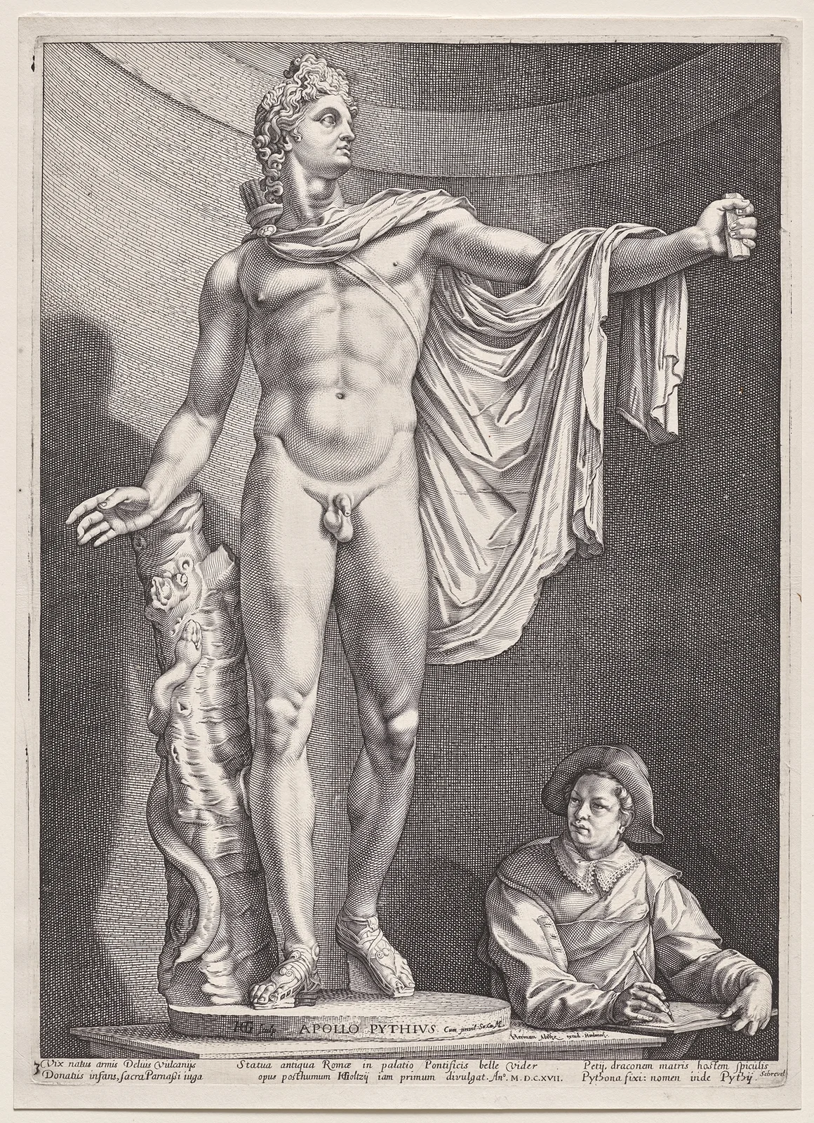 Apollo Belvedere av Hendrick Goltzius