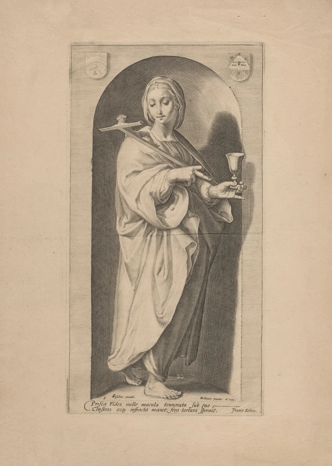 Faith av Hendrick Goltzius