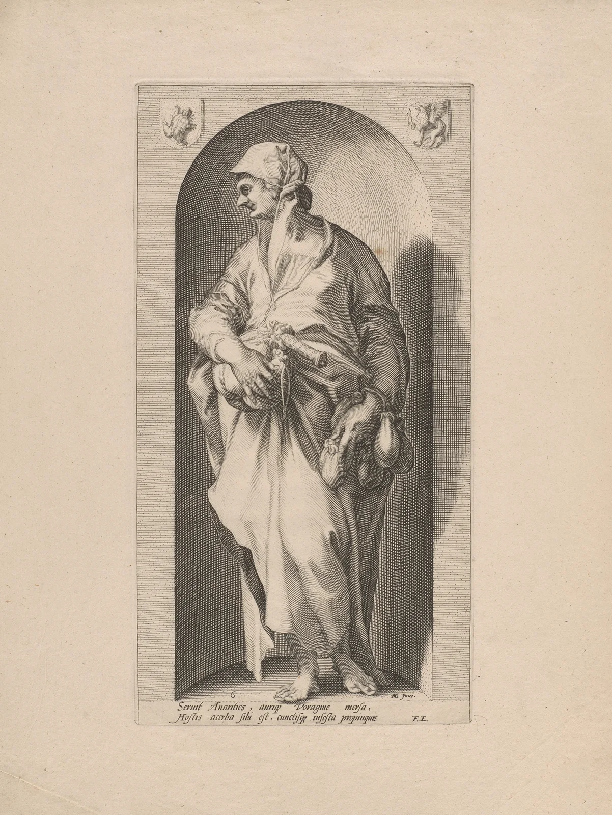 Greed av Hendrick Goltzius