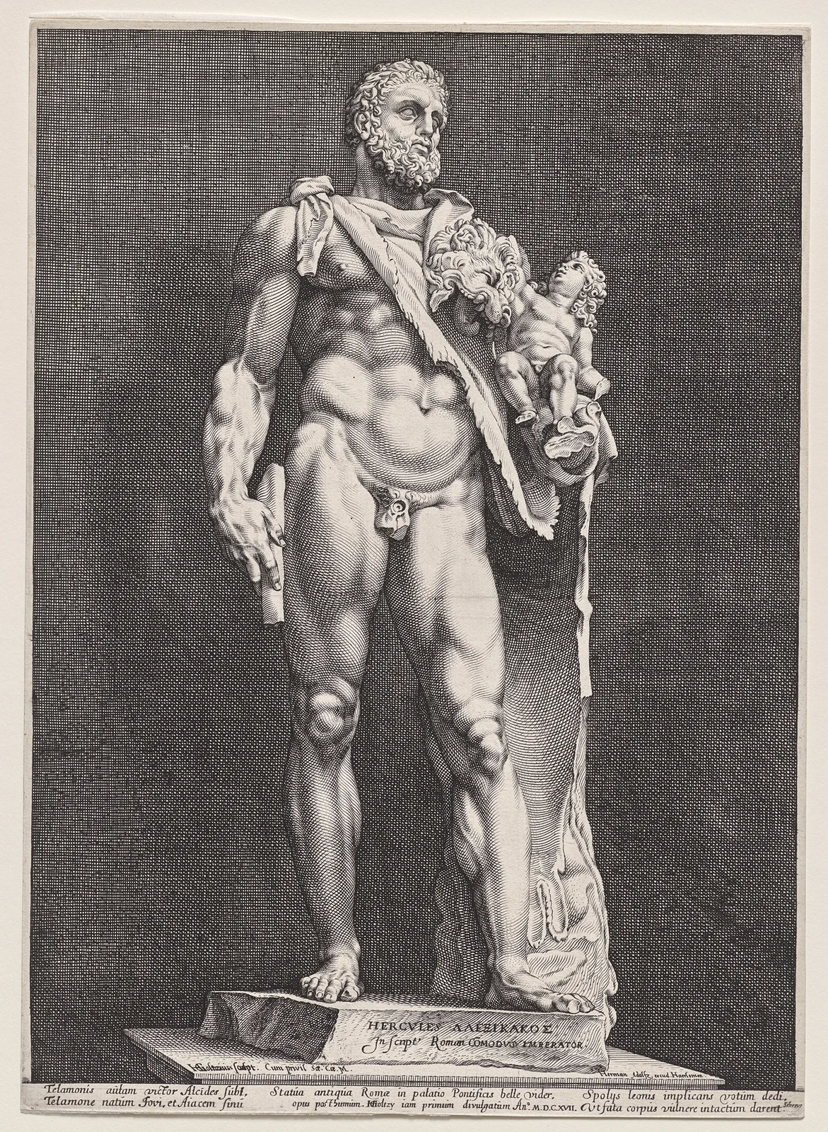 Hercules and Telephos av Hendrick Goltzius