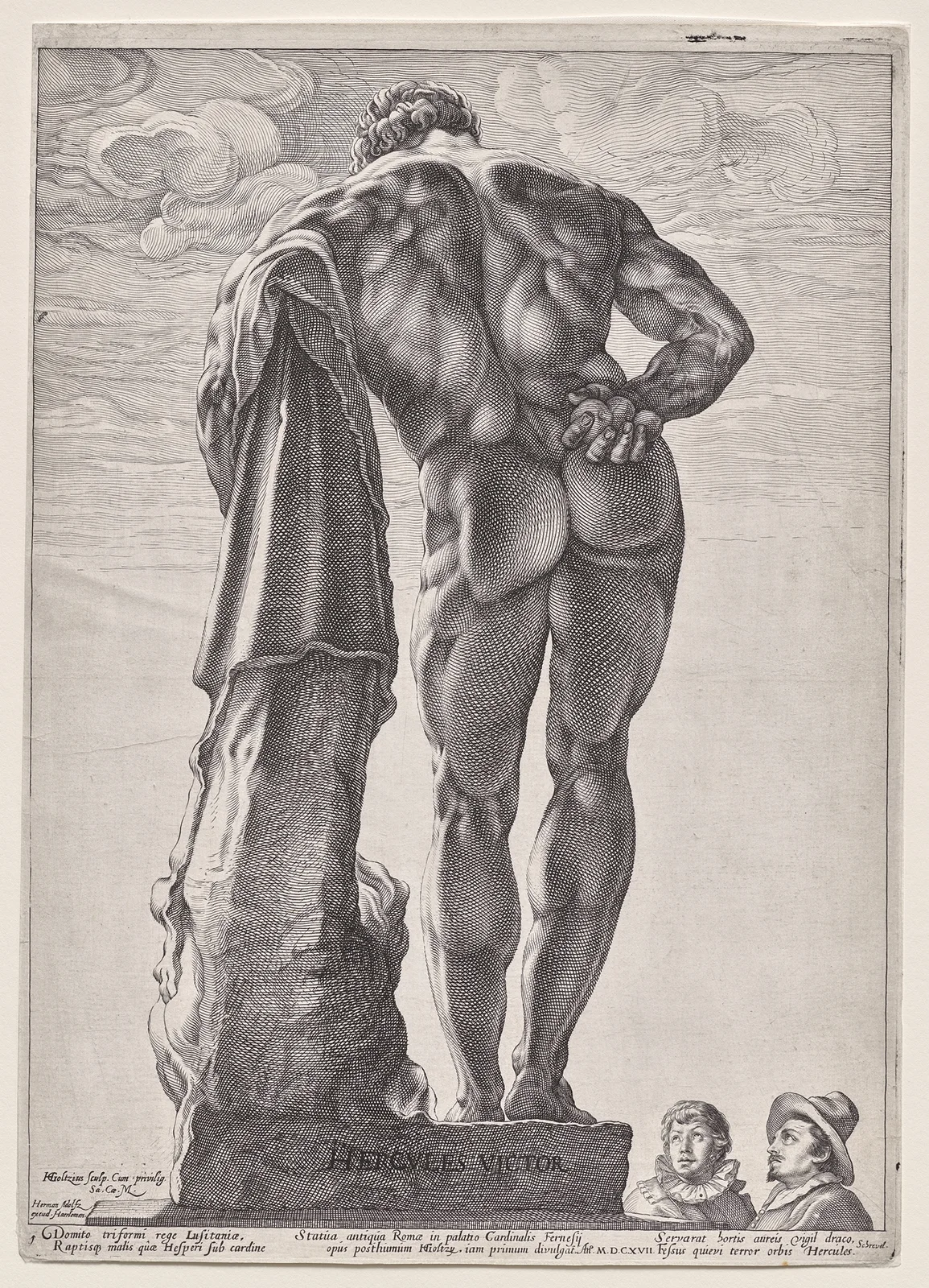 The Farnesian Hercules av Hendrick Goltzius