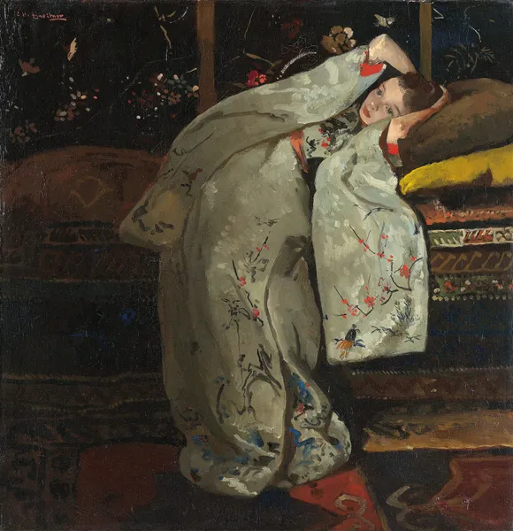 Girl in a White Kimono av George Hendrik Breitner