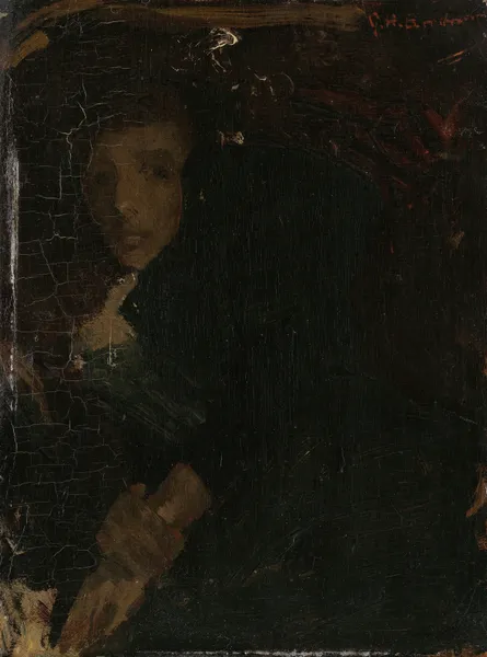 MCJ (Marie) Jordan (1866-1948), The Artist’s Wife av George Hendrik Breitner