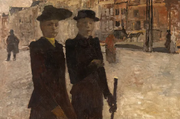 Women on the Rokin in Amsterdam av George Hendrik Breitner