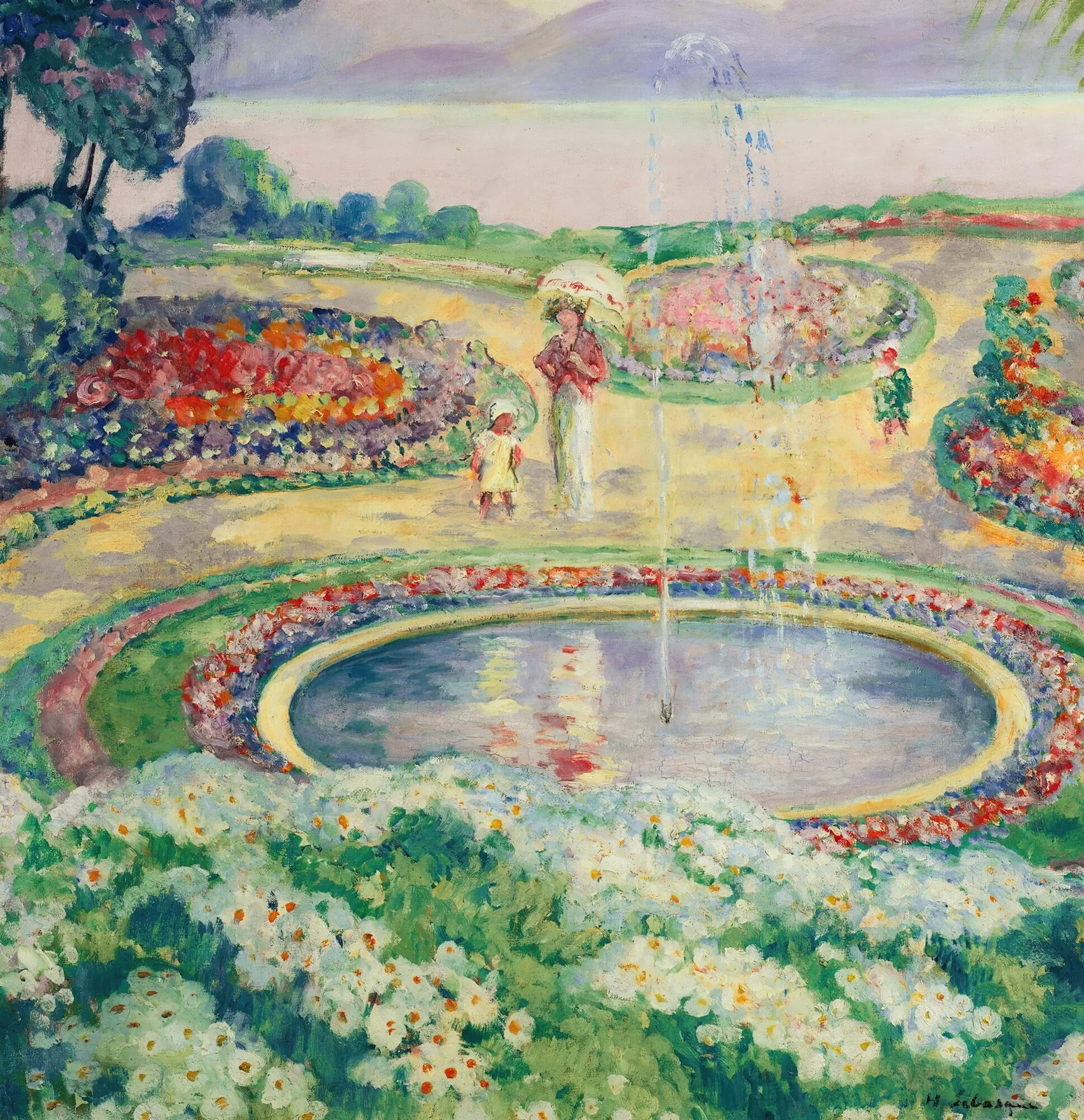 Le Jardin Fleuri av Henri Lebasque
