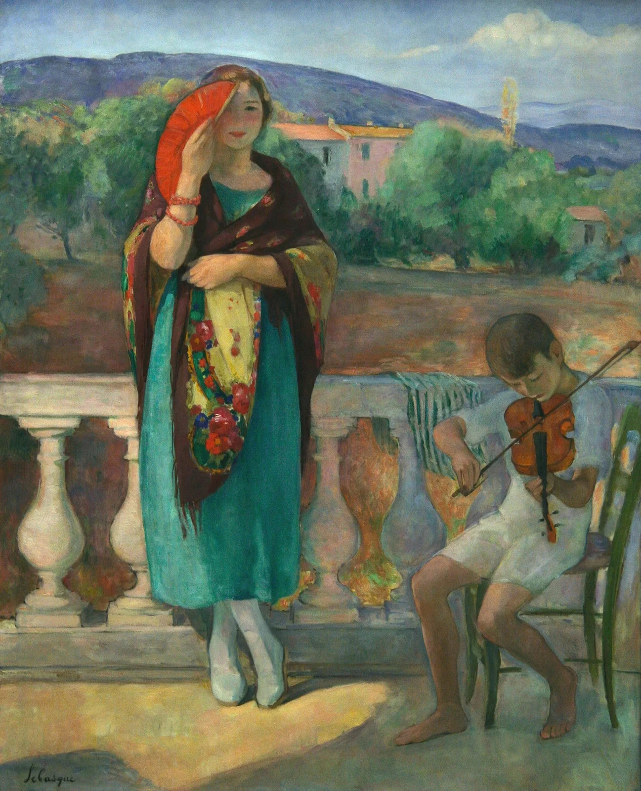 On The Balcony av Henri Lebasque