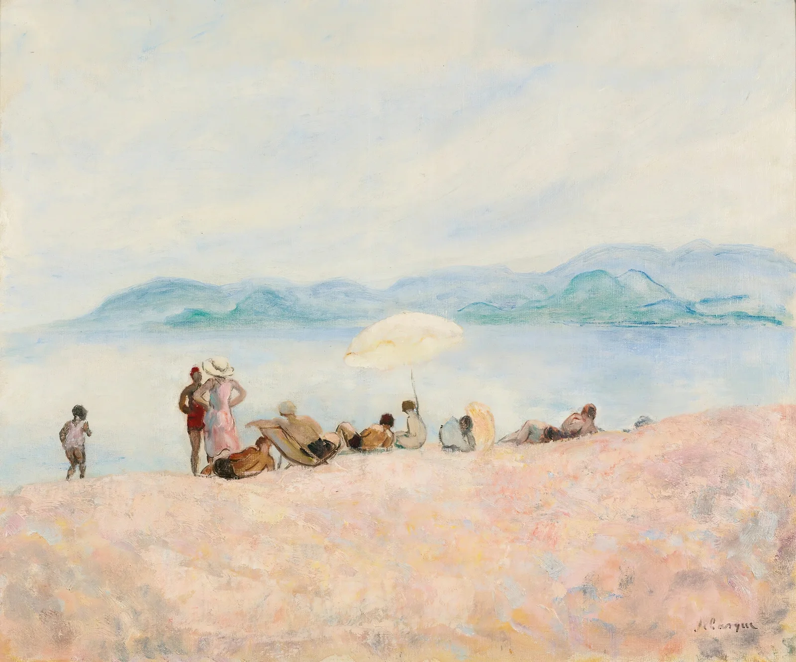 Sur La Plage av Henri Lebasque