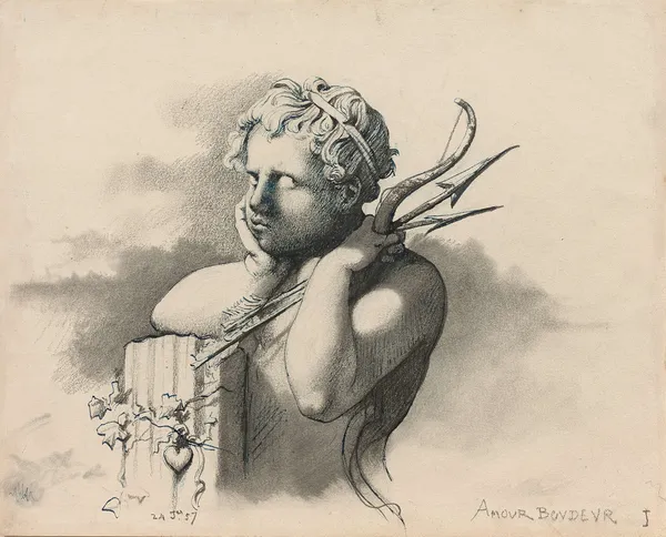 Amour boudeur av Henri Lehmann