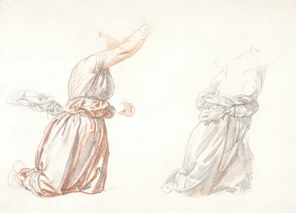Etude de Draperie av Henri Lehmann