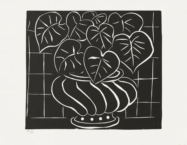 Corbeille de bégonias II av Henri Matisse