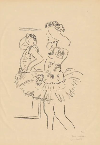 Danseuse au miroir av Henri Matisse