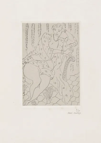 Figure au fauteuil turc av Henri Matisse