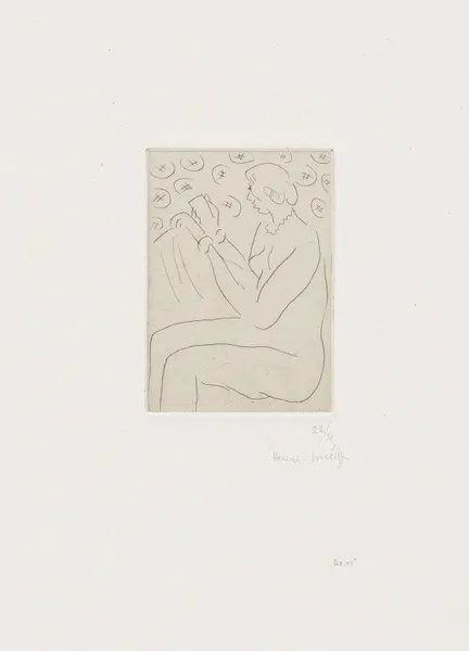 Figure lisant, 1929 – nr 2 av Henri Matisse