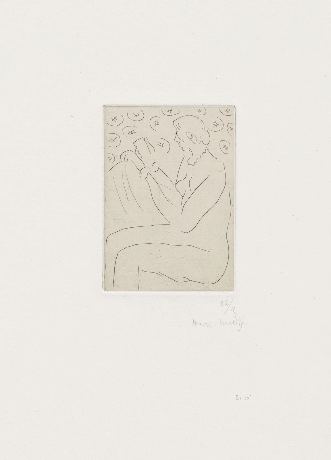 Figure lisant, 1929 – nr 2 av Henri Matisse