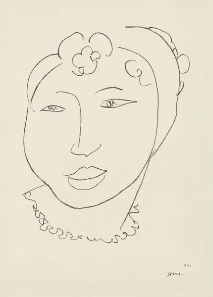 Haïtienne au madras av Henri Matisse
