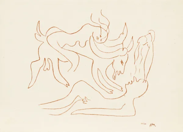Je veux, me souvenant de ma gentille amie etudes dans – Florilège des Amours, Ronsard, 1942 – nr 1 av Henri Matisse