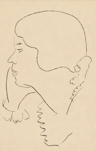 Jeune femme accoudée, 1916 av Henri Matisse