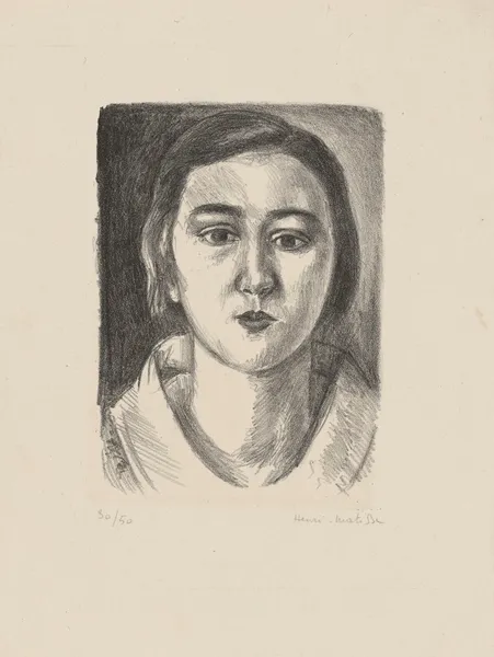 Jeune fille au col d’organdi av Henri Matisse