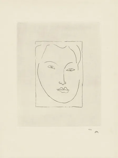 Jeune homme – Masque av Henri Matisse