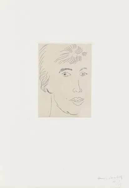 Josette Gris, visage de trois-quarts av Henri Matisse
