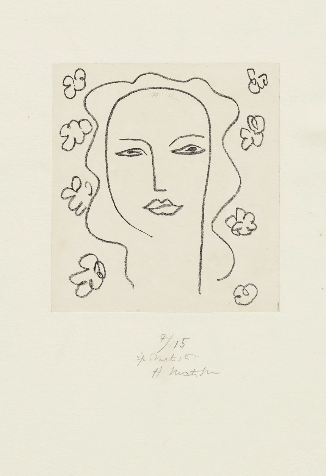 Madeleine – (Etude (pour la Chapelle de Vence) av Henri Matisse