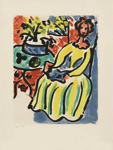 Marie-José en robe jaune, 1950 – nr 1 av Henri Matisse