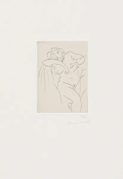 Nu assis au collier de perles av Henri Matisse