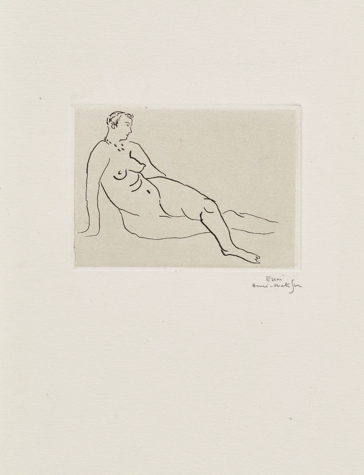 Nu au collier av Henri Matisse