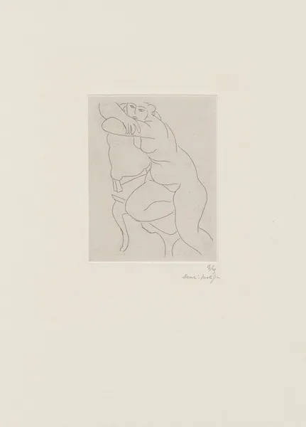 Nu au fauteuil av Henri Matisse