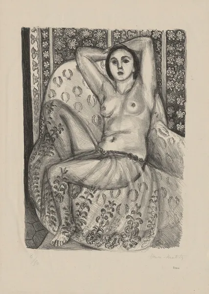 Odalisque assise à la jupe de tulle av Henri Matisse