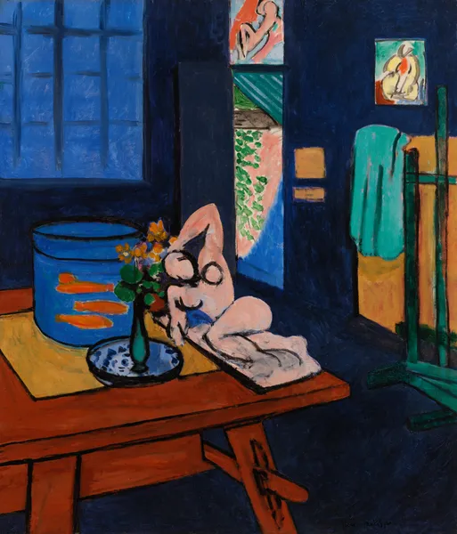 Studio with Goldfish (L’Atelier aux poissons rouges) av Henri Matisse
