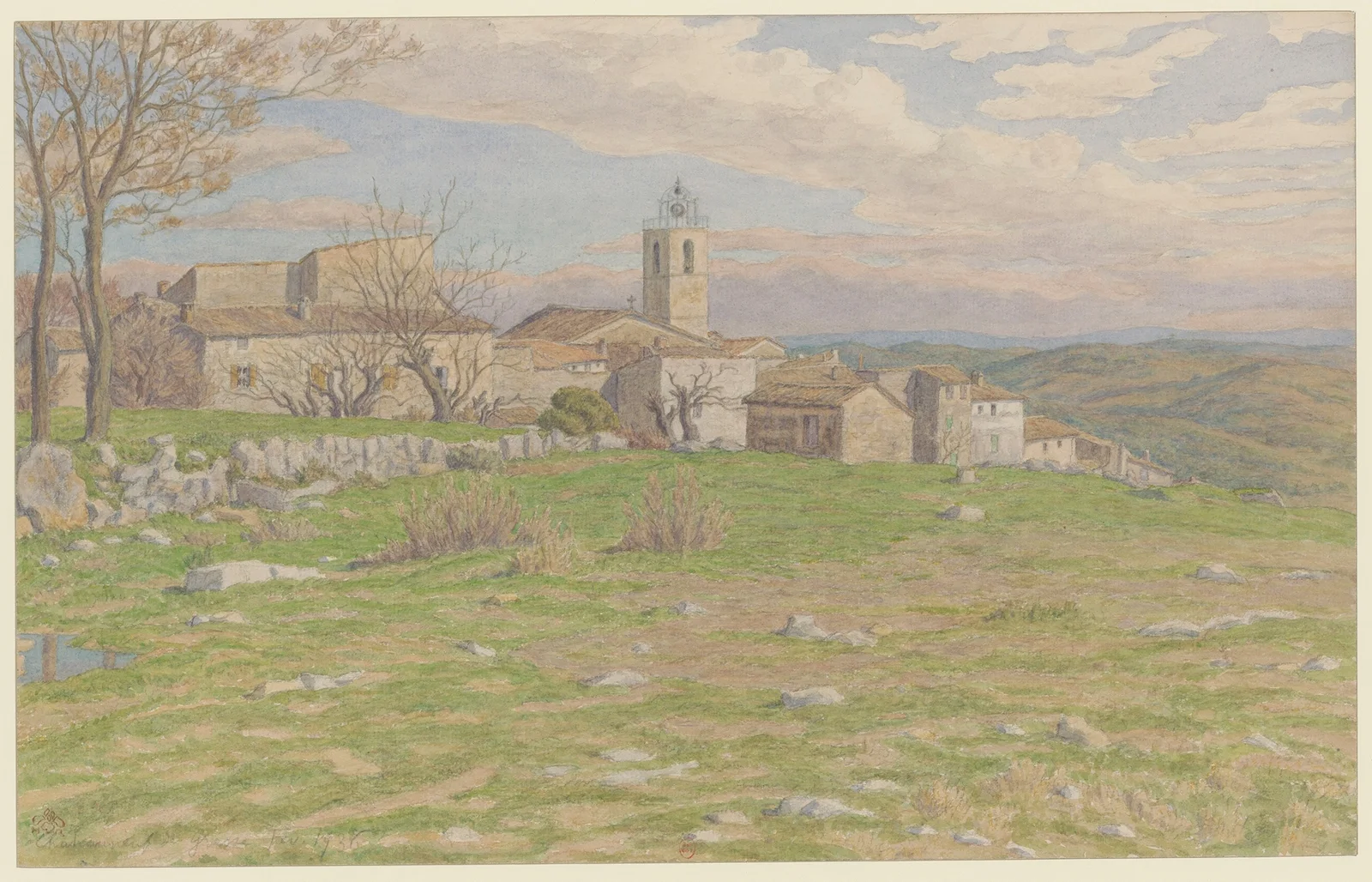 Châteauneuf-de-Grasse av Henri Rivière