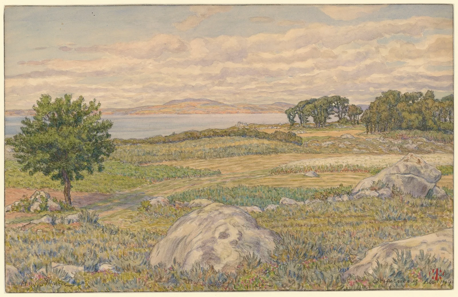 Douarnenez av Henri Rivière
