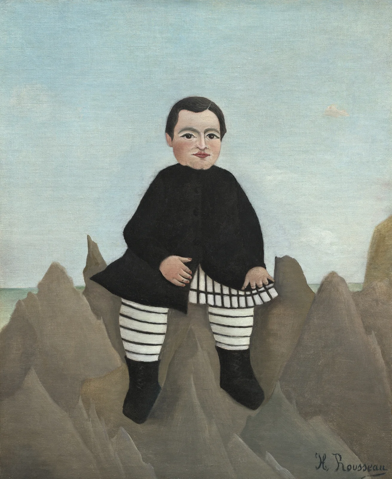 Boy on the Rocks av Henri Rousseau