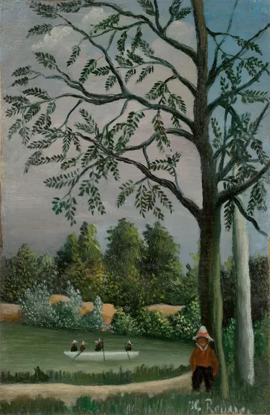 Paysage avec des pêcheurs av Henri Rousseau