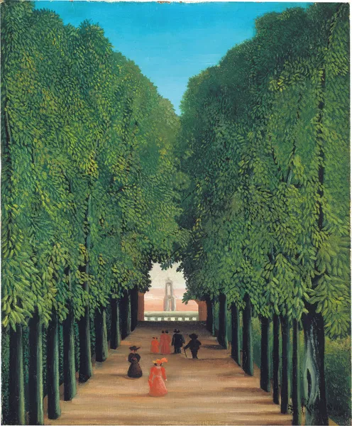 The Avenue in Saint-Cloud Park av Henri Rousseau