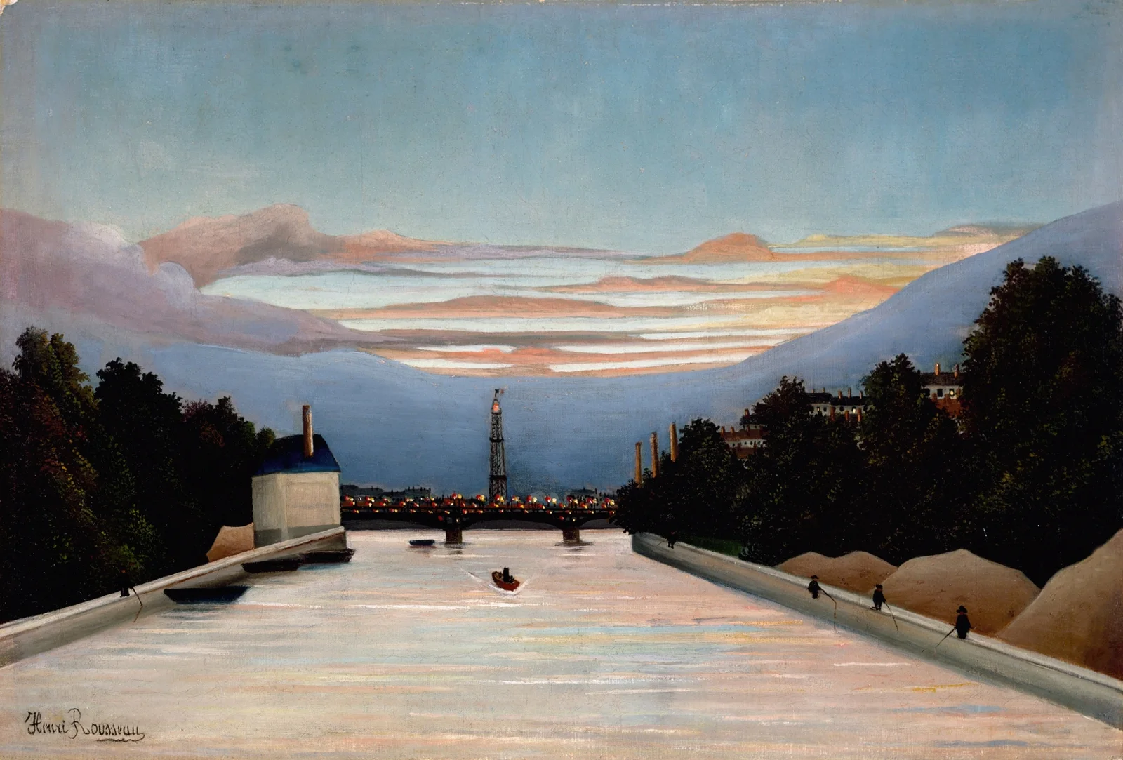 The Eiffel Tower av Henri Rousseau